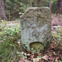 Hraniční kámen, foto autor Hraniční kámen, foto autor